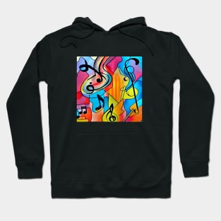 Music - Colorful Abstract Hoodie